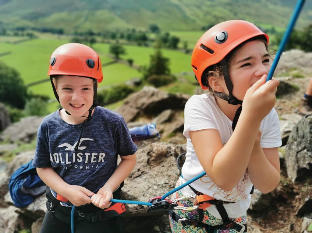 Family rock climbing experience