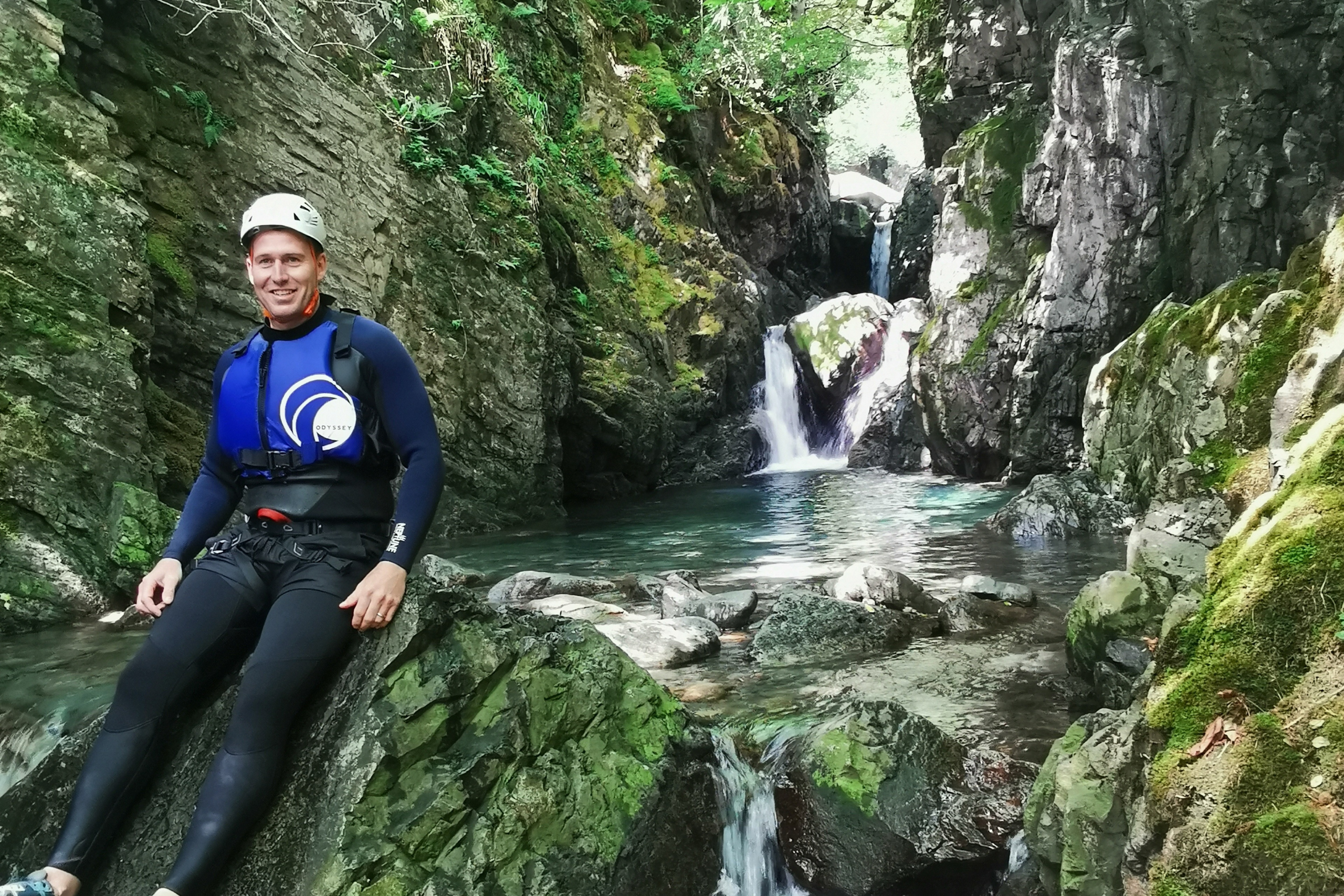 Gorge scrambling Lake District