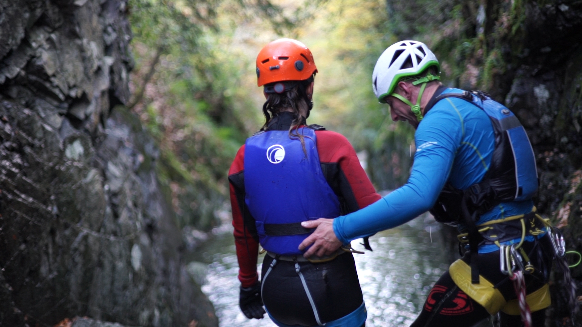 Gorge scrambling in the lake district