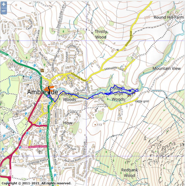 Stock Ghyll force walk 