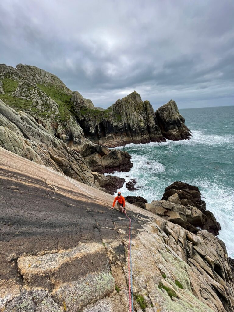 Climbing on Lundy