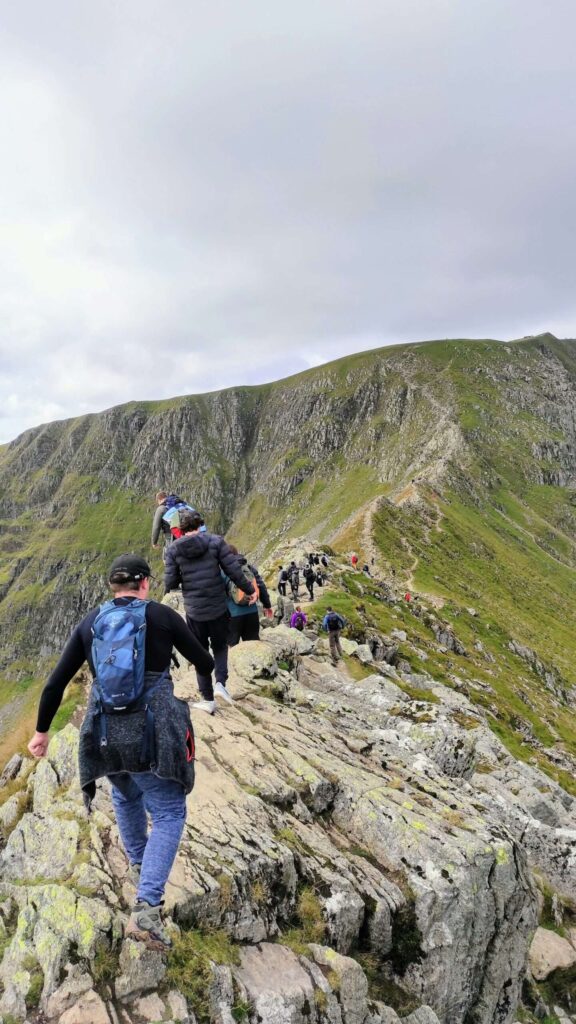 Climbing Helvellyn