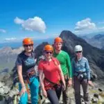Cuillin Ridge Traverse Guide - Clients on Skye with Mountain Guide on the Cullins