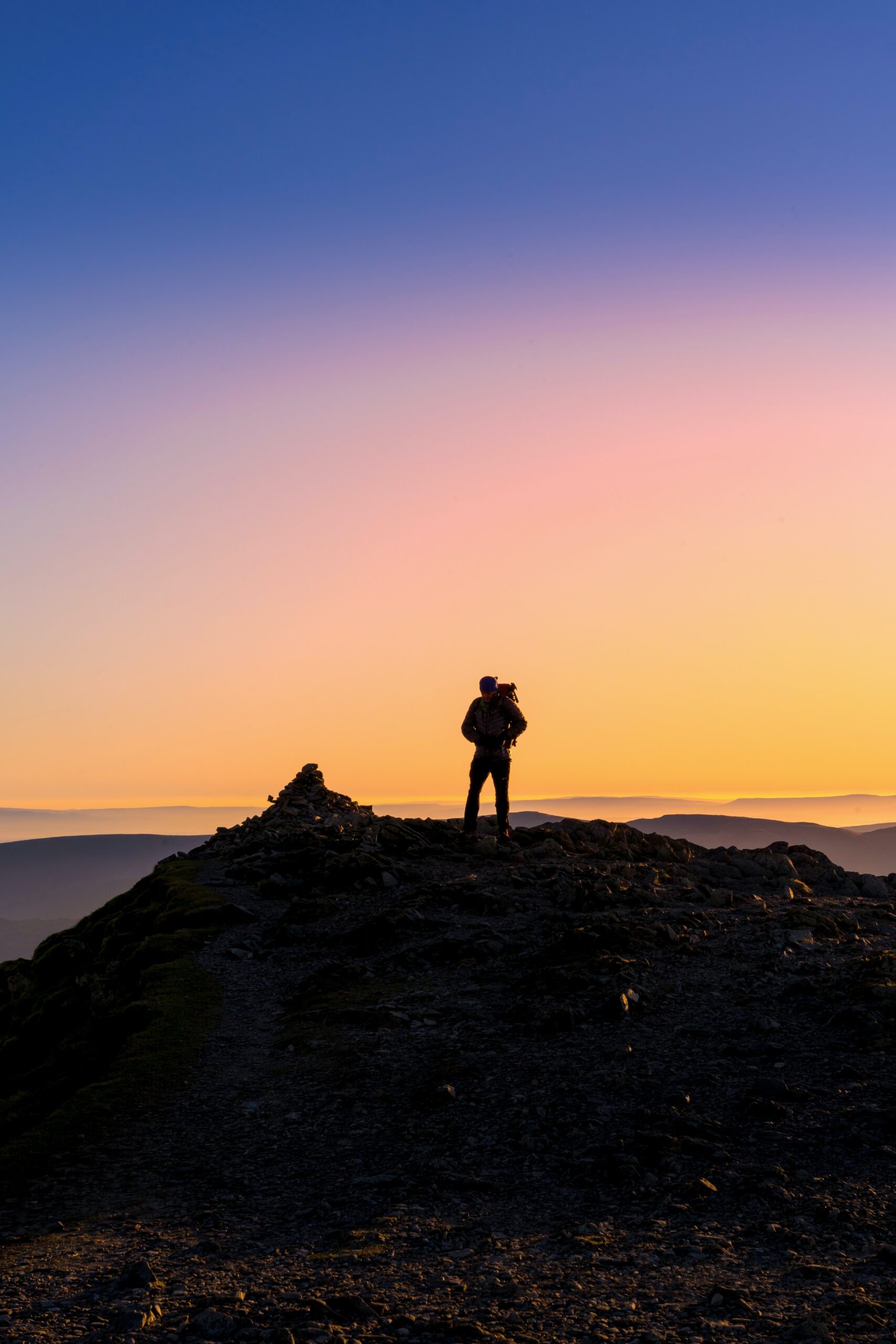 Scafell Pike mountain guide - sunset over wasdale