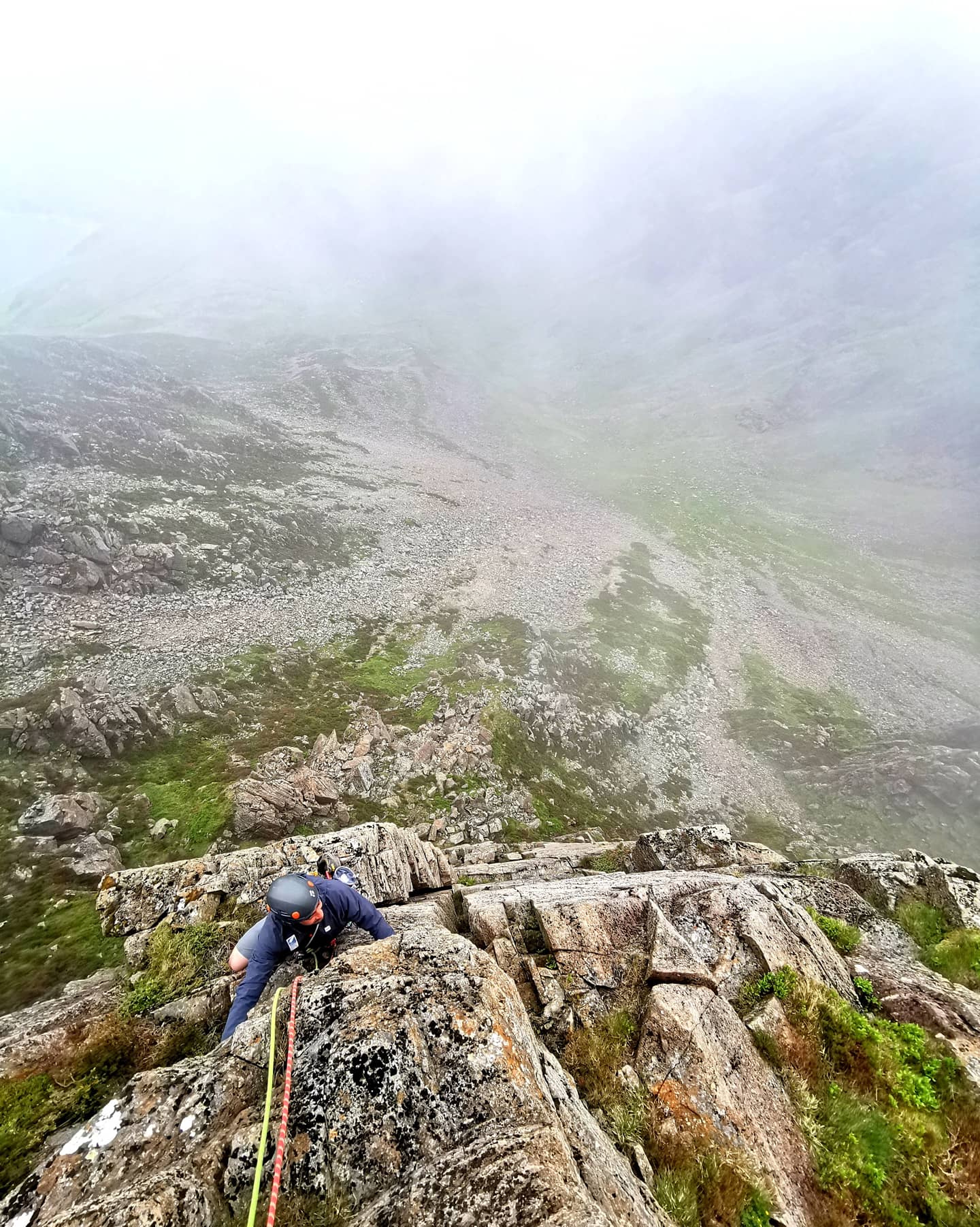 Introduction to Mountaineering & Scrambling Course - climber on a scramble in the lake district with adventuring